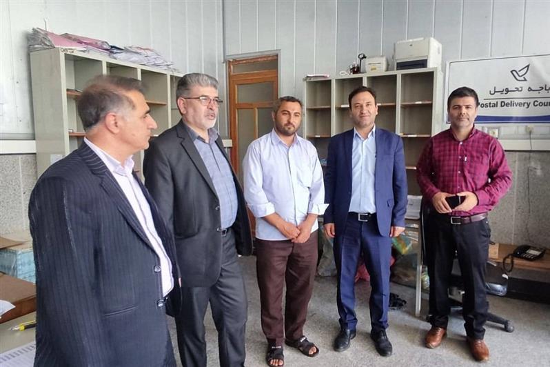 بازدید سرزده مدیر كل  پست استان از اداره شهرستان بیله سوار