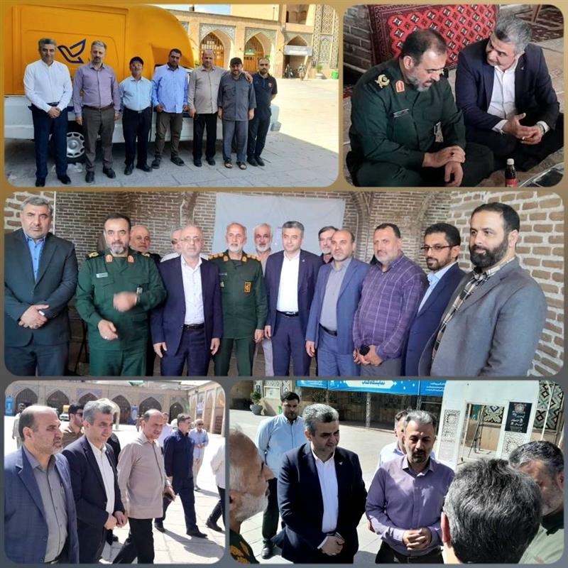 حضور مدیر كل پست استان گیلان در كاروان پیاده دلدادگان روح الله