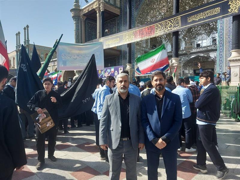 پست قم در كنار مردم، تجلی وحدت در روز ملی مبارزه با استكبار