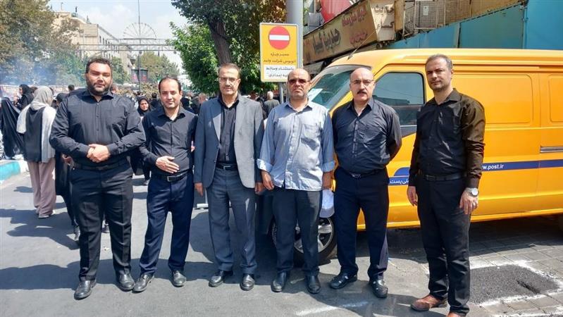 حضور معاون اداری و مالی در راهپیمایی جاماندگان اربعی