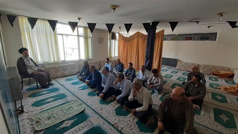 برگزاری مراسم سخنرانی و سوگواری  در نمازخانه ناحیه پست شهید قندی،شهرستان كرمانشاه، به مناسبت وفات حضرت سكینه (س)