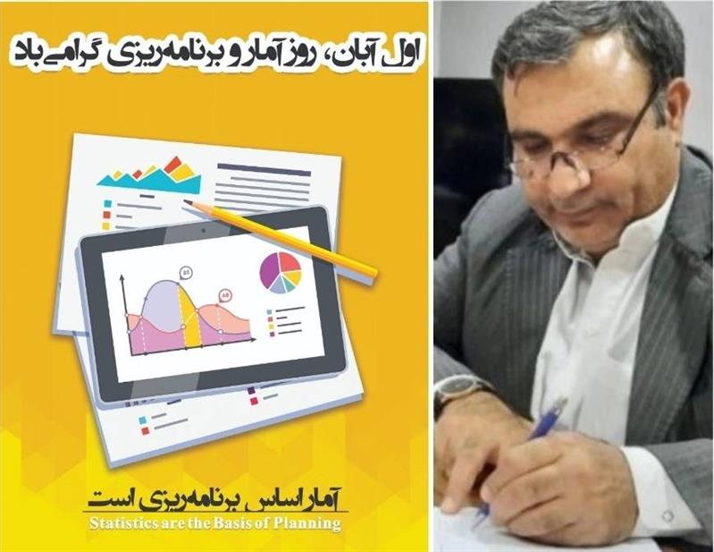پیام تبریك: مدیر كل پست استان بمناسبت روز آمار و برنامه ریزی